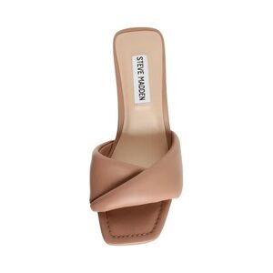 Steve Madden Nude “Thai” Camel Heeled Sandal Size 6